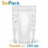 Transparente com Zíper - 12cm x 19,5cm