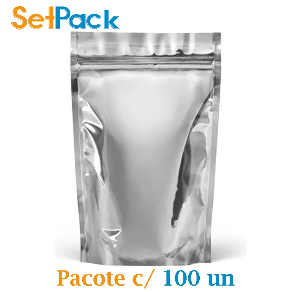 Metalizado com Ziper - 19cm x 26cm