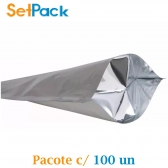 Metalizado com Ziper - 19cm x 26cm