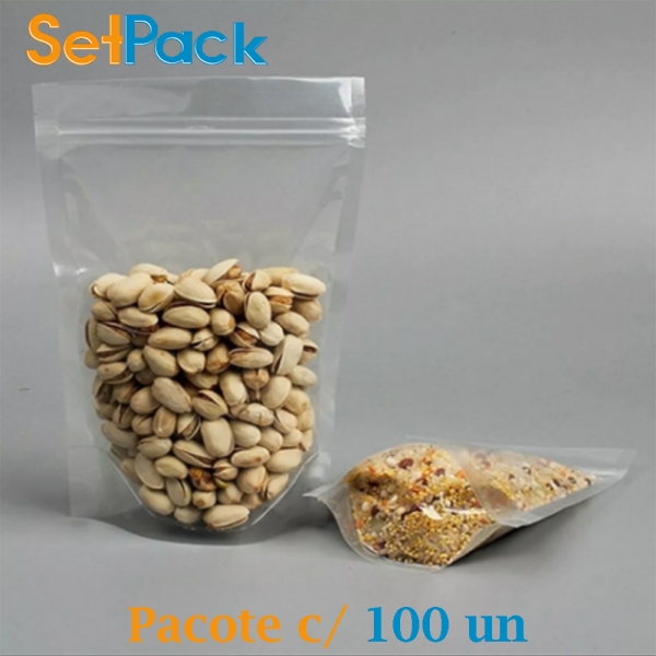 Transparente com Ziper - 19cm x 26cm