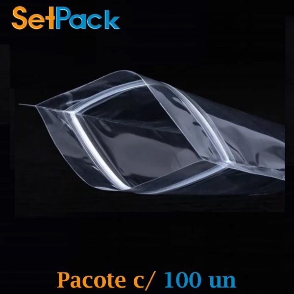 Transparente com Ziper - 19cm x 26cm